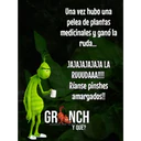 Una vez hubo una
pelea de plantas
medicinales y ganó la
ruda...
JAJAJAJAJAJA LA
RUUUDAAA!!!!
Ríanse pinshes
amargados!!
GRONCH
FACEBOOK.COM/GRIN
Y QUE?