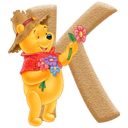 WINNIE POOH ABC FLORES BLANCA AT 8