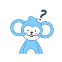 Обезьяна синяя 19