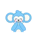 Обезьяна синяя 22