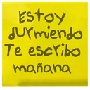 Estoy
Jurmiendo
Te escribo
mañana