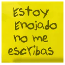 Estoy
Enojado
no me
escribas