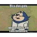 Dice don gato
que tevallas ala
conchetumare