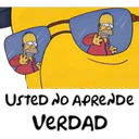 USTED NO APRENDE
VERDAD