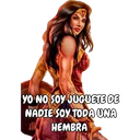 YO NO SOY JUGUETE DE
NADIE SOY TODA UNA
HEMBRA