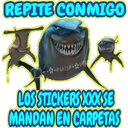 REPITE CONMIGO GRIS LOS STICKERS XXXX SE MANDAN EN CARPETAS