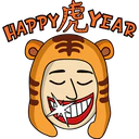 CNY Tiger Sticker Pack 3