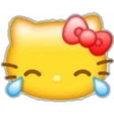 Emoji Kitty Yellow 12