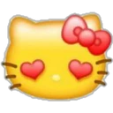 Emoji Kitty Yellow 1