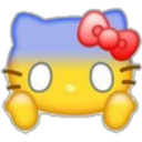 Emoji Kitty Yellow 2