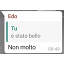 Edo
Tu
é stato bello
Non molto
09:49
