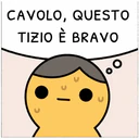 CAVOLO, QUESTO
TIZIO È BRAVO