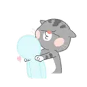 Naughty big grey cat .MOV 14