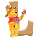 WINNIE POOH ABC FLORES BLANCA AT 25