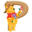 WINNIE POOH ABC FLORES BLANCA AT 11