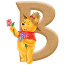 WINNIE POOH ABC FLORES BLANCA AT 7