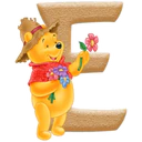 WINNIE POOH ABC FLORES BLANCA AT 24